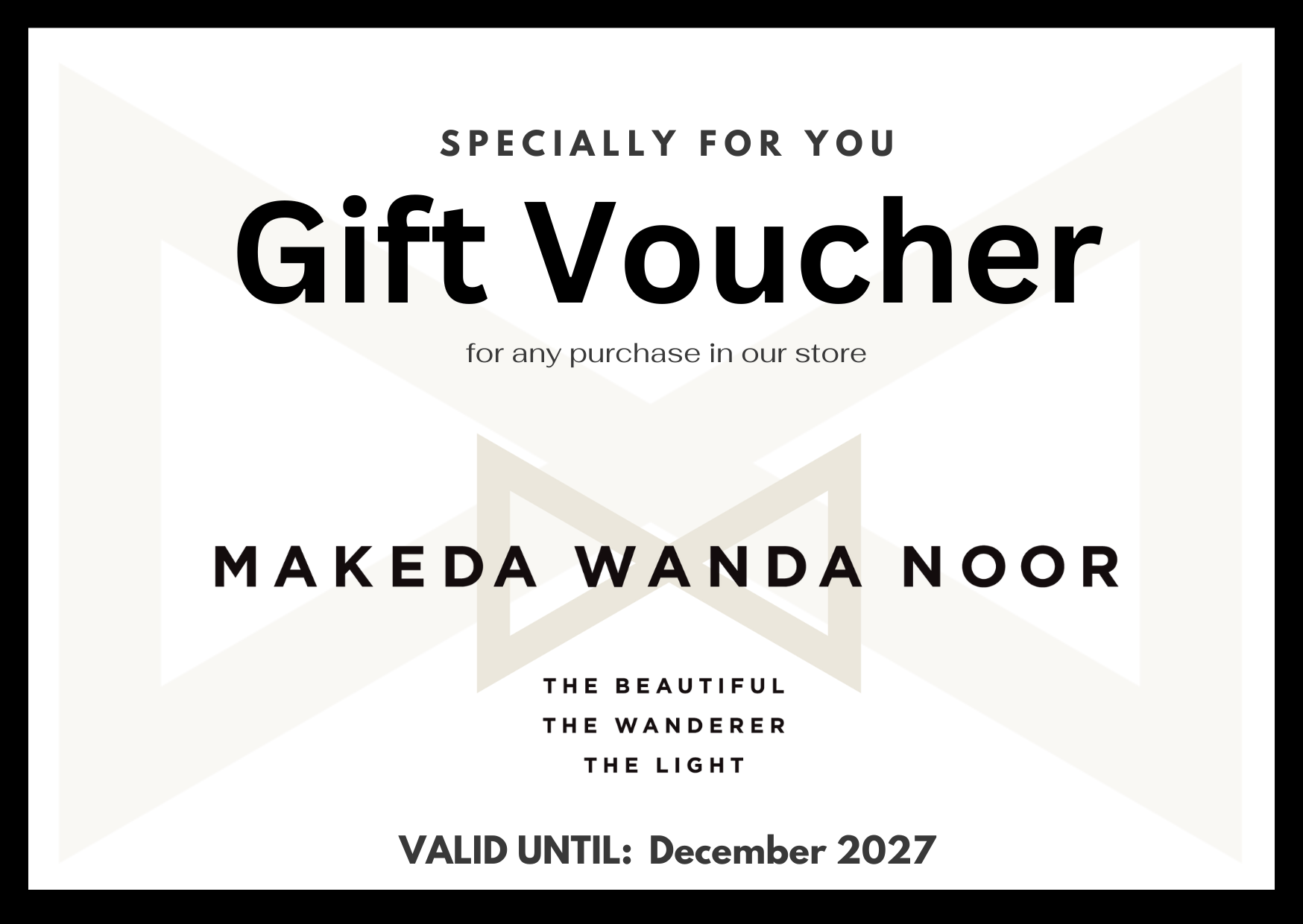 GIFT VOUCHERS